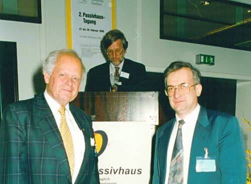 Profesorius Bo Adamson (kairėje) ir Wolfgang Feist (dešinėje)